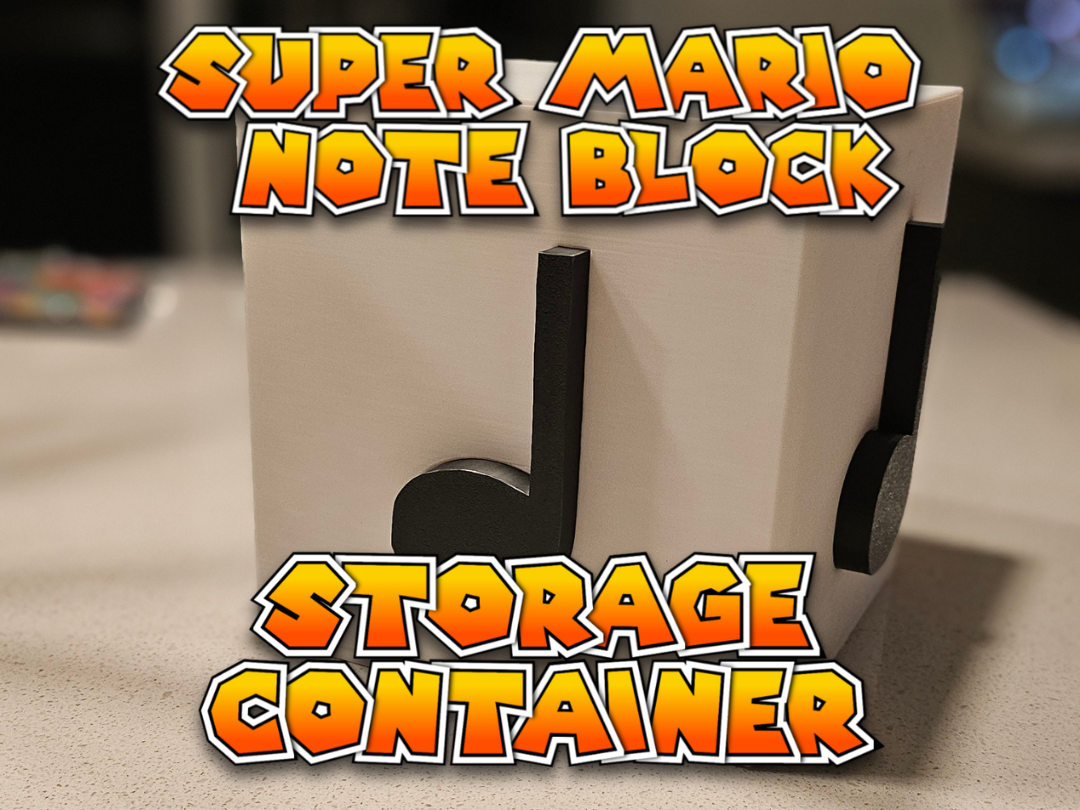 Super Mario Note block Multipart Storage + tray