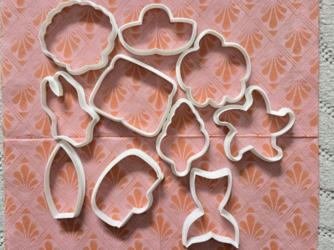 Summer Set Shape Stamp Cookie Cutter Playdoh Decor