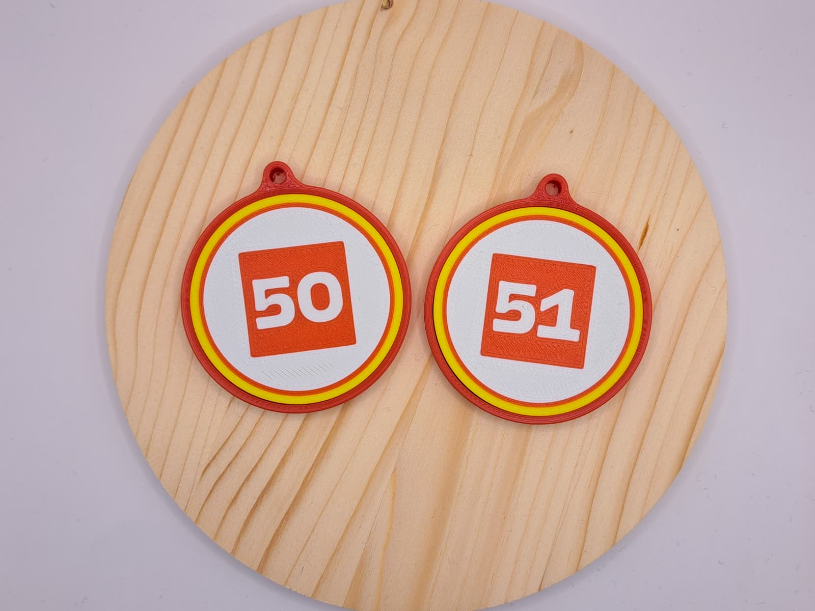 Ferrari 499P wec keychain 50 and 51