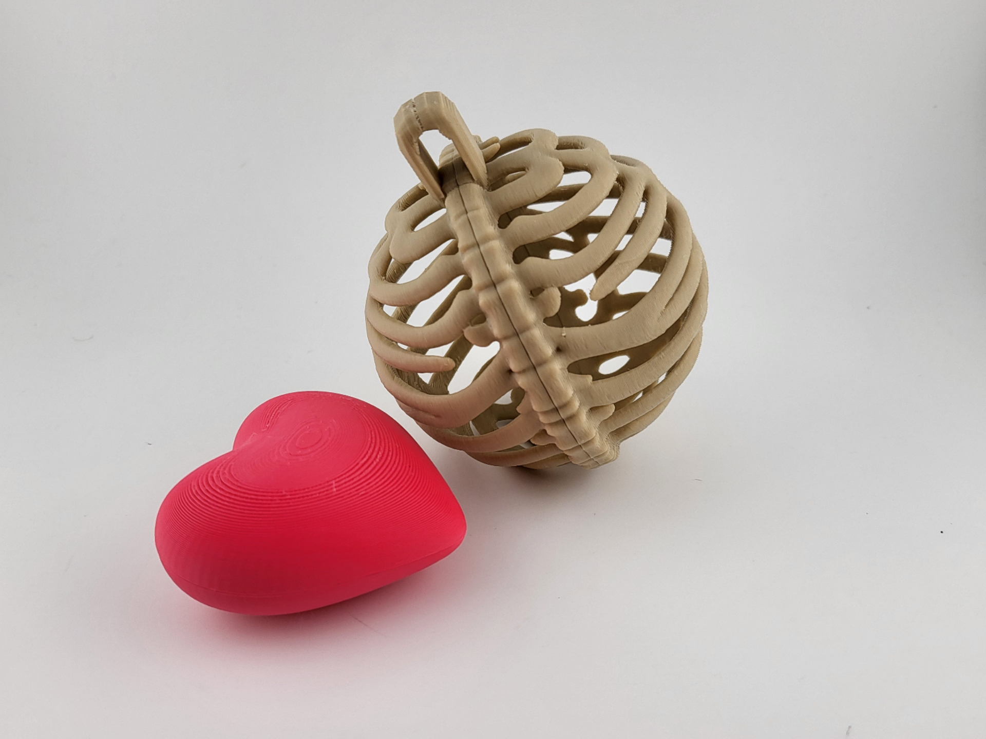 Christmas Ornament Ribcage Heart Bauble