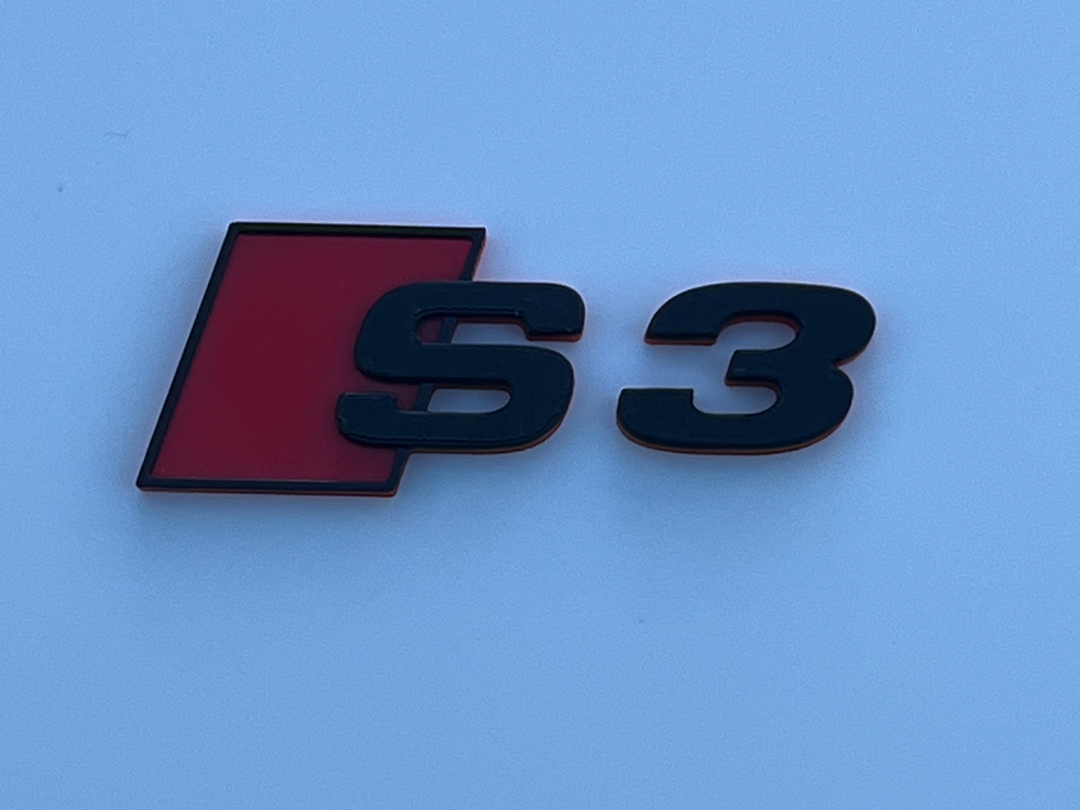 Audi S3 Car badge two tone