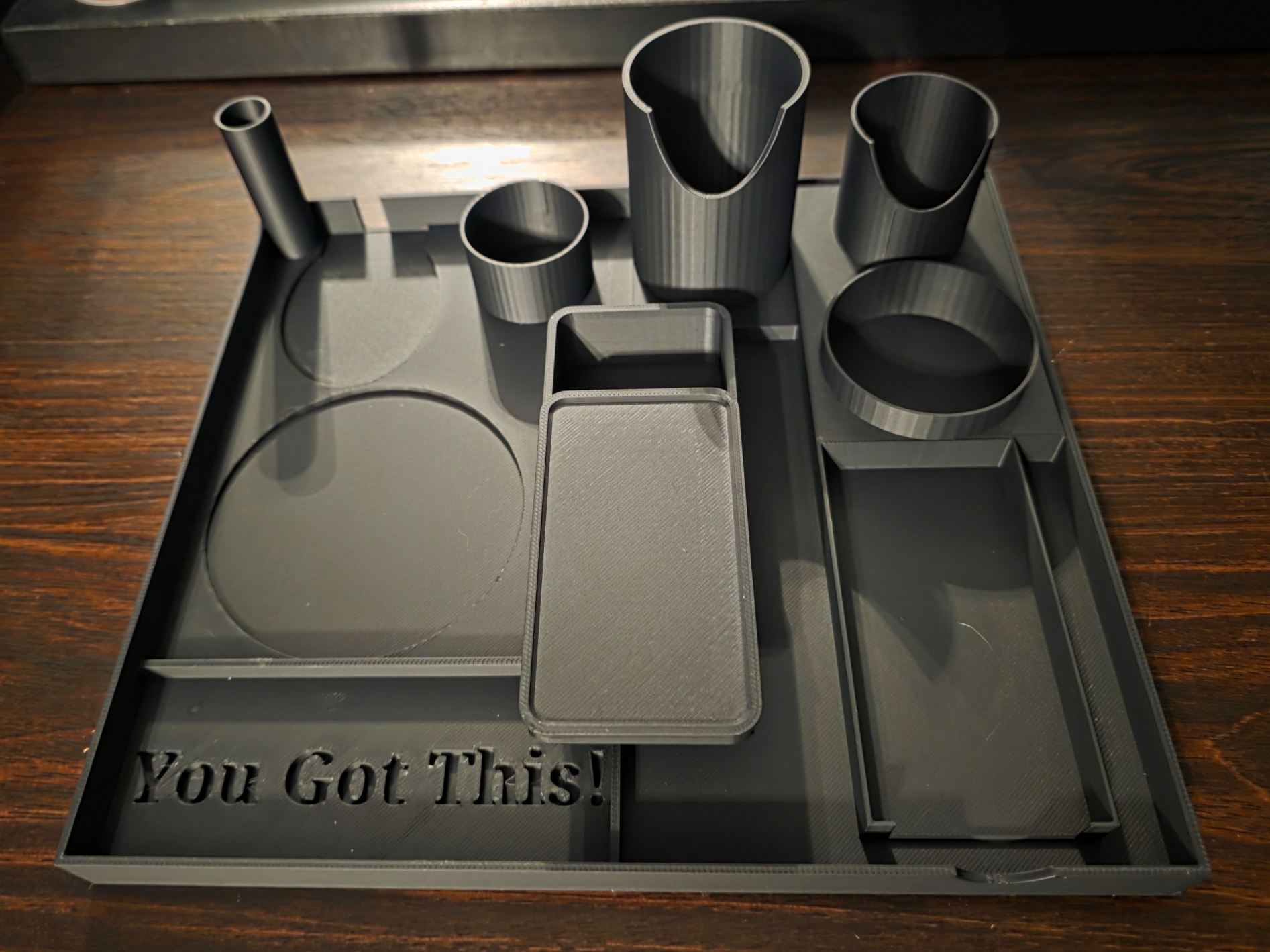 Men grooming essential tray