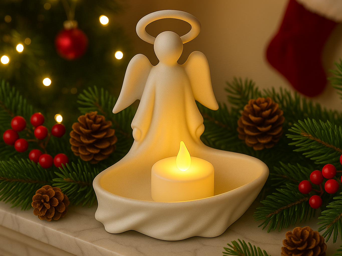 Angel Tea Light Holder