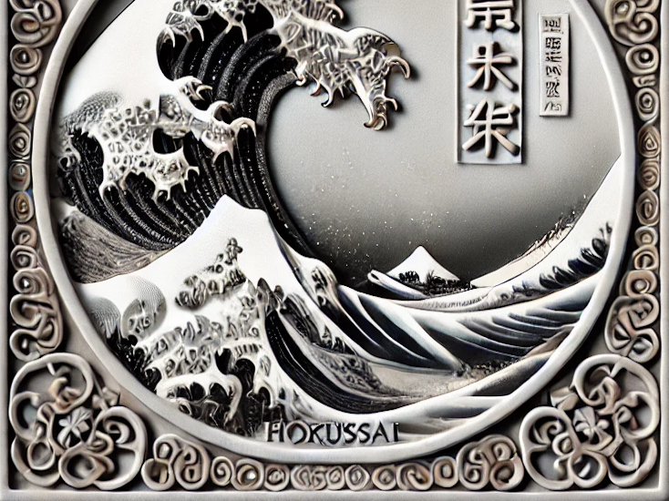 Cup coaster inspired "The Great Wave of Kanagawa"