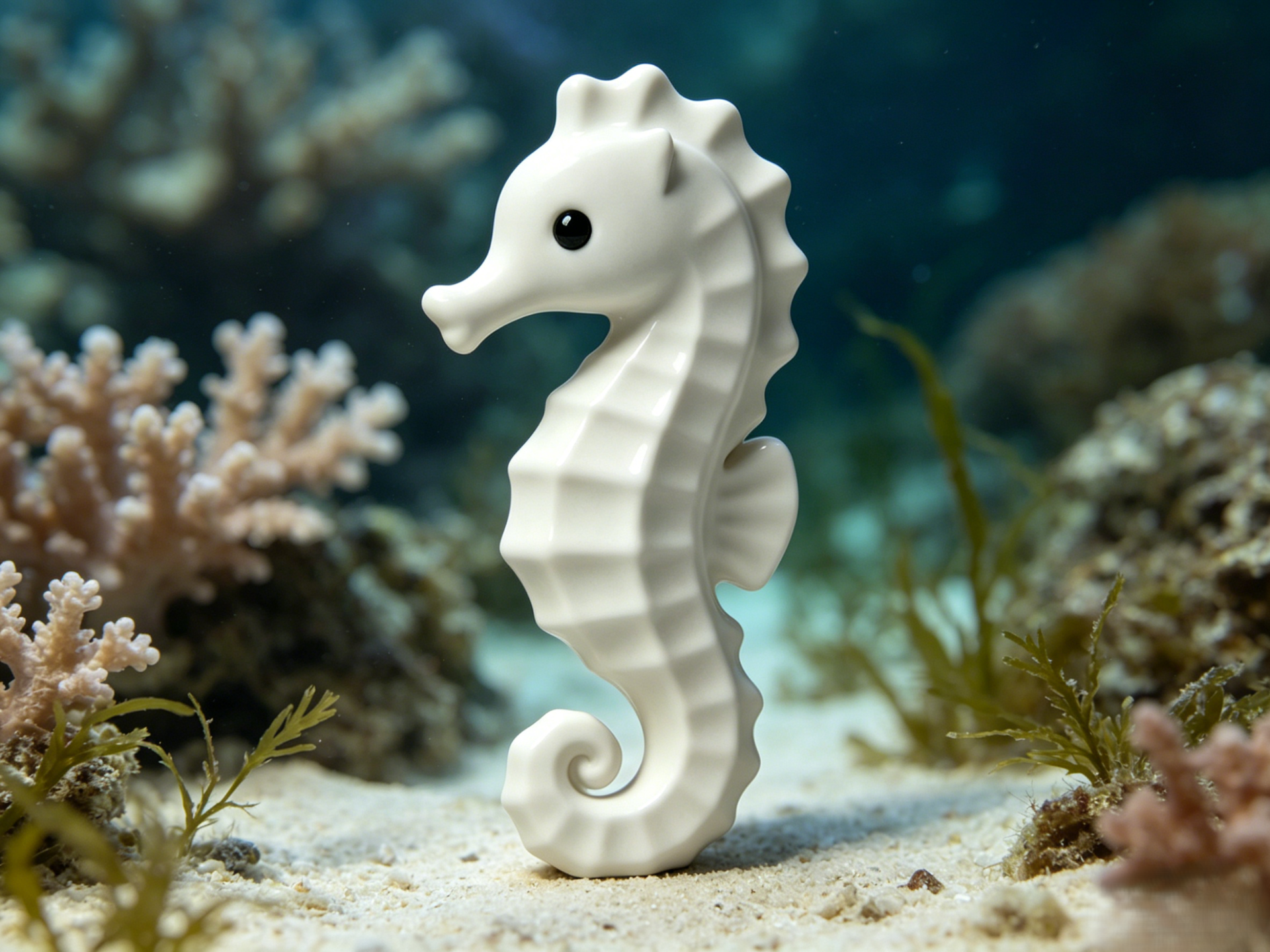 a Seahorse model figure