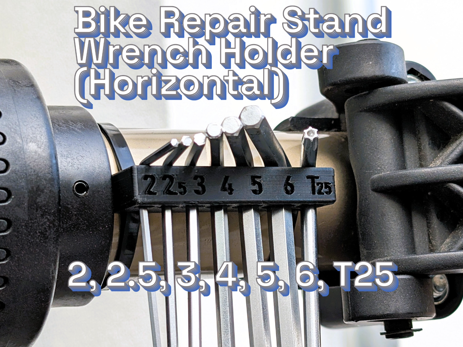 Bike Repair Stand Wrench Holder (Horizontal)