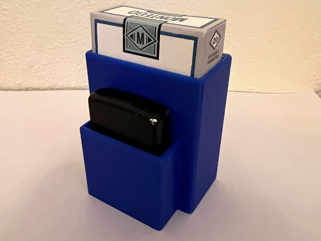 Cig Pack and Zippo lighter magnetic holder