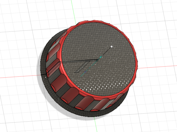 manopola rotonda con scanalature
