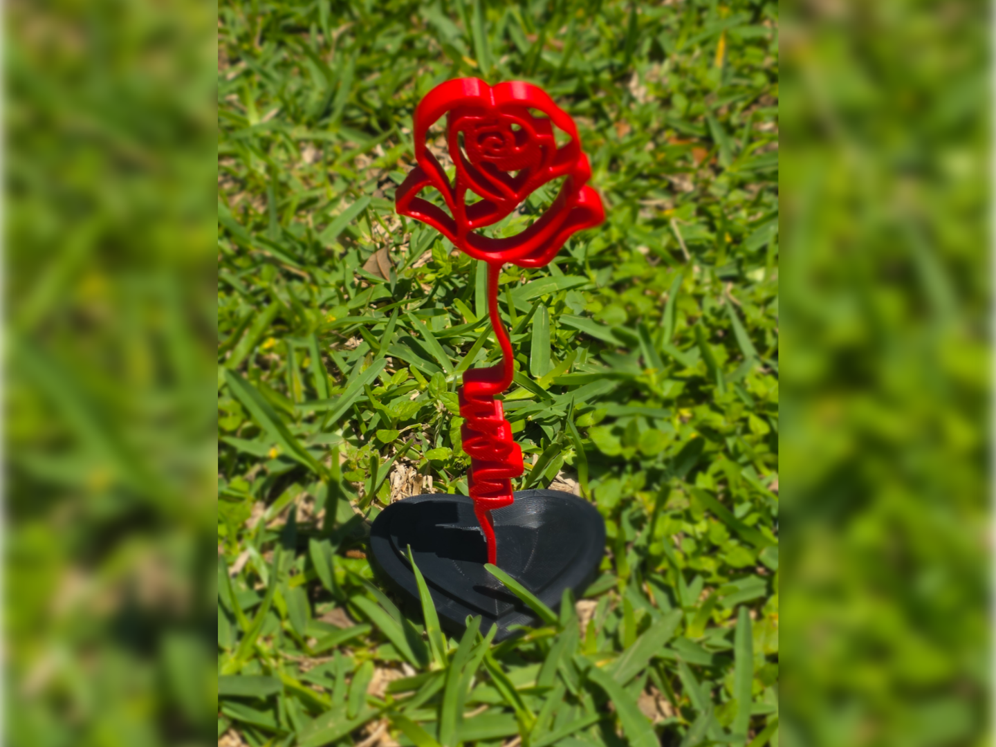 Mother's Day "mom" Rose With Heart Stand