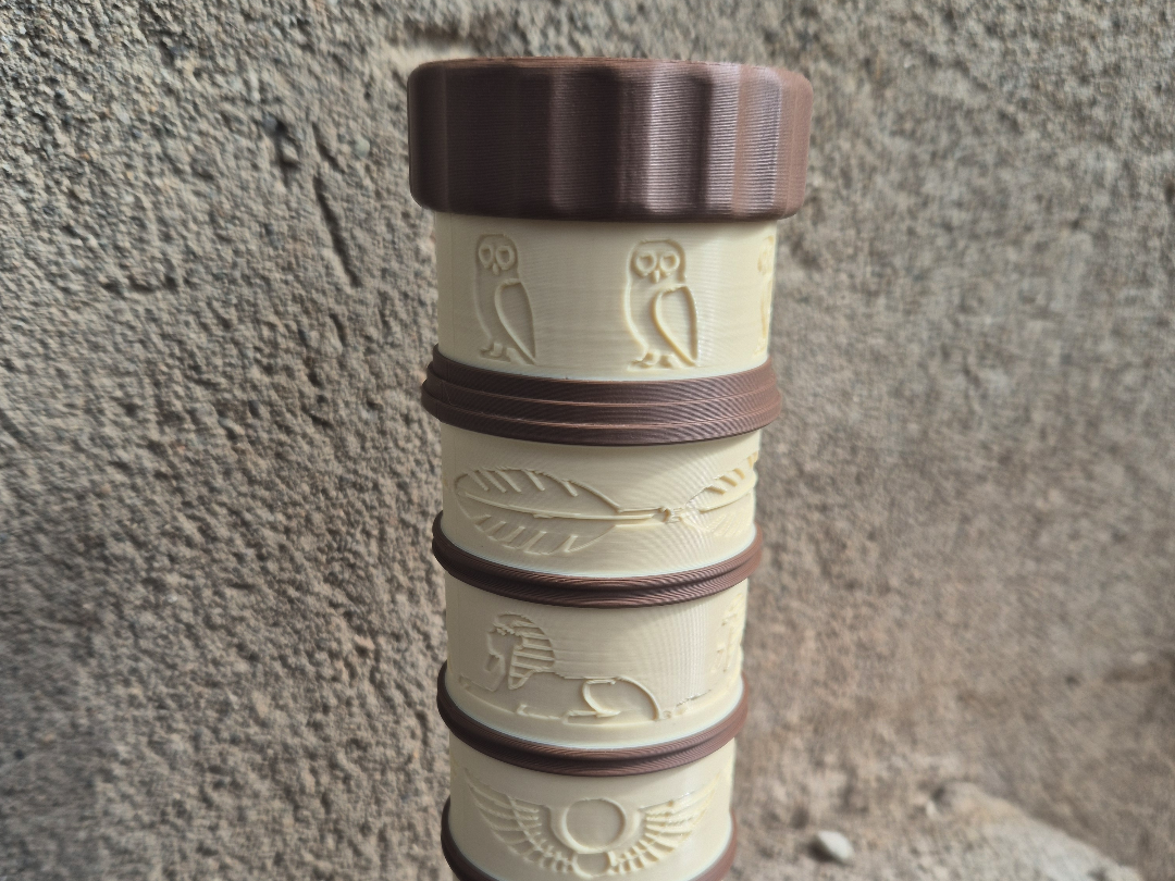 Egyptian Scroll Tube