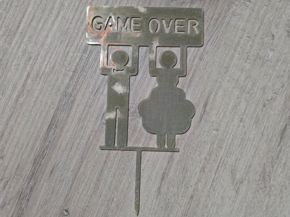 Topper Game Over wedding 2
