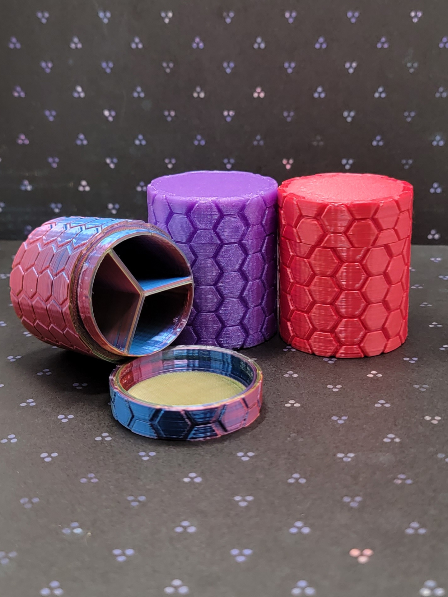 Small hex jars
