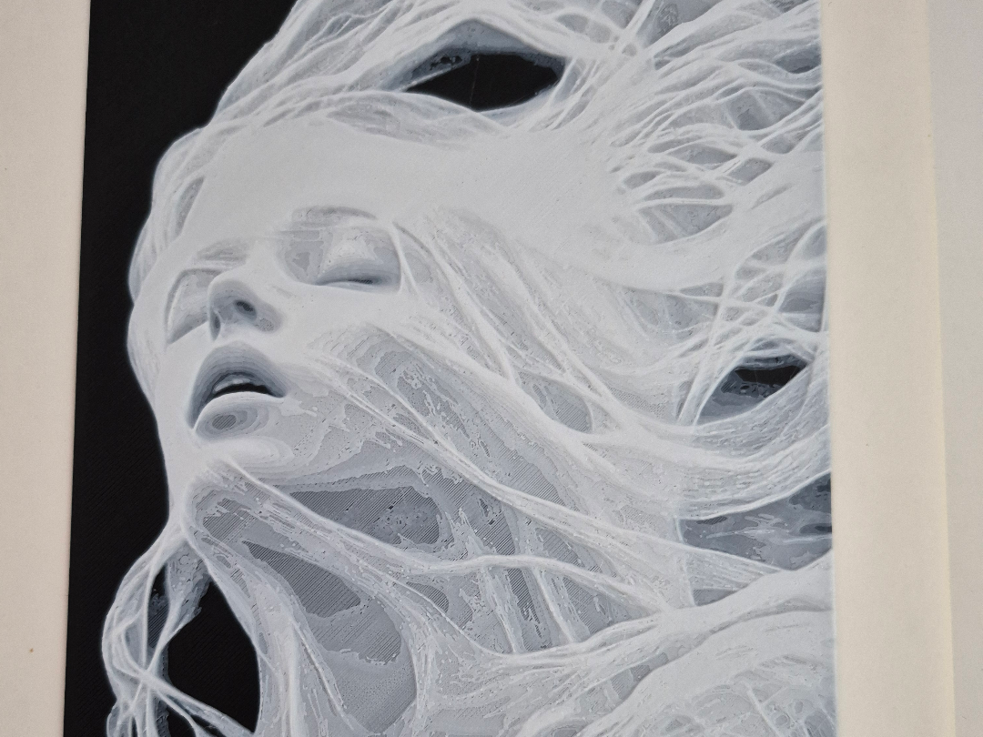 "Ethereal Silk" - High Contrast Layered Portrait