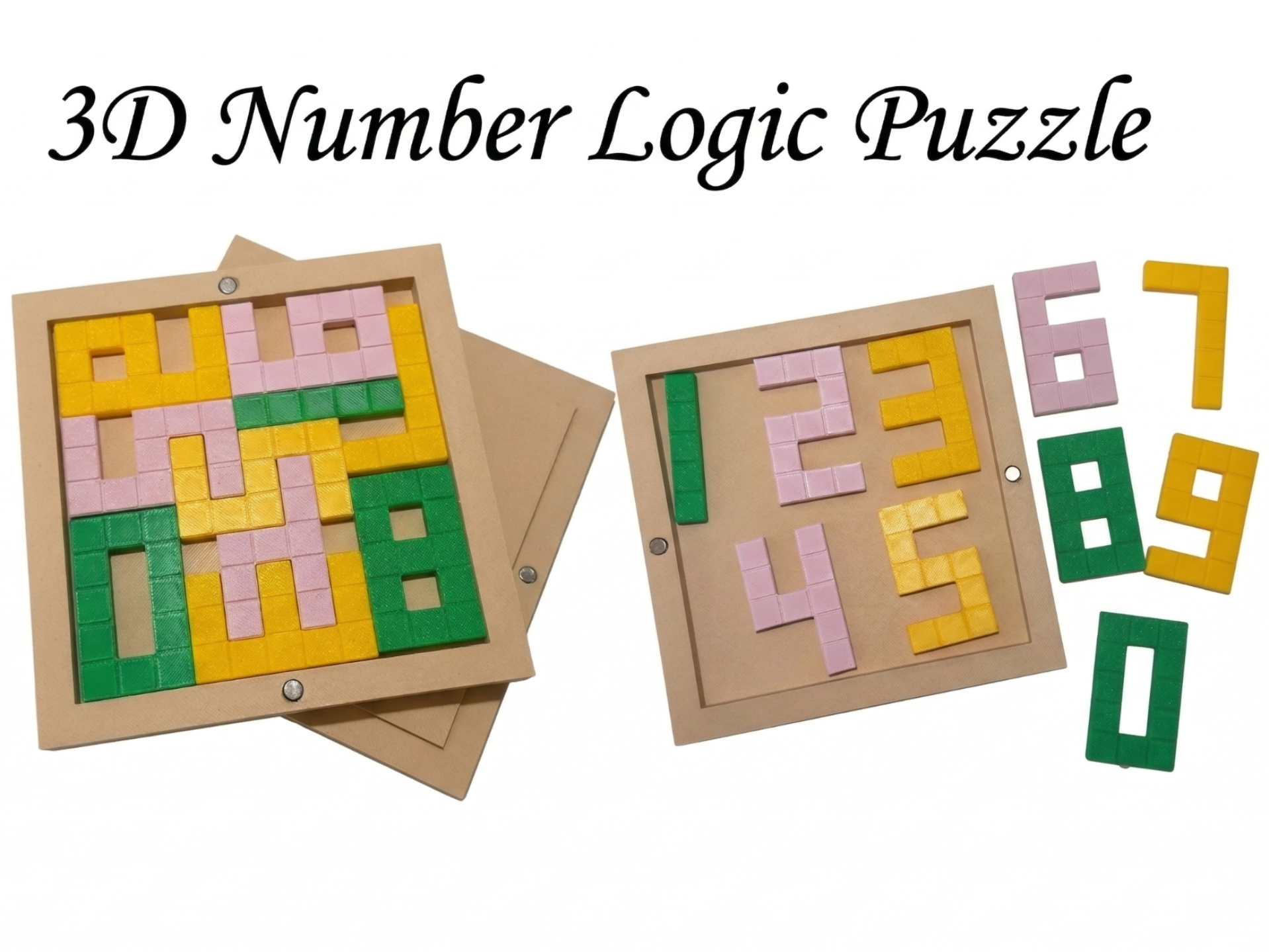 3D Number Logic Puzzle Brainteaser (Kids & Adults)