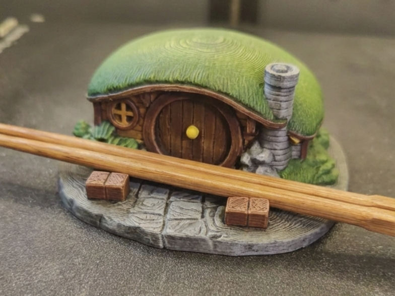 Essstäbchenhalter im Hobbiton-Stil / Lotr