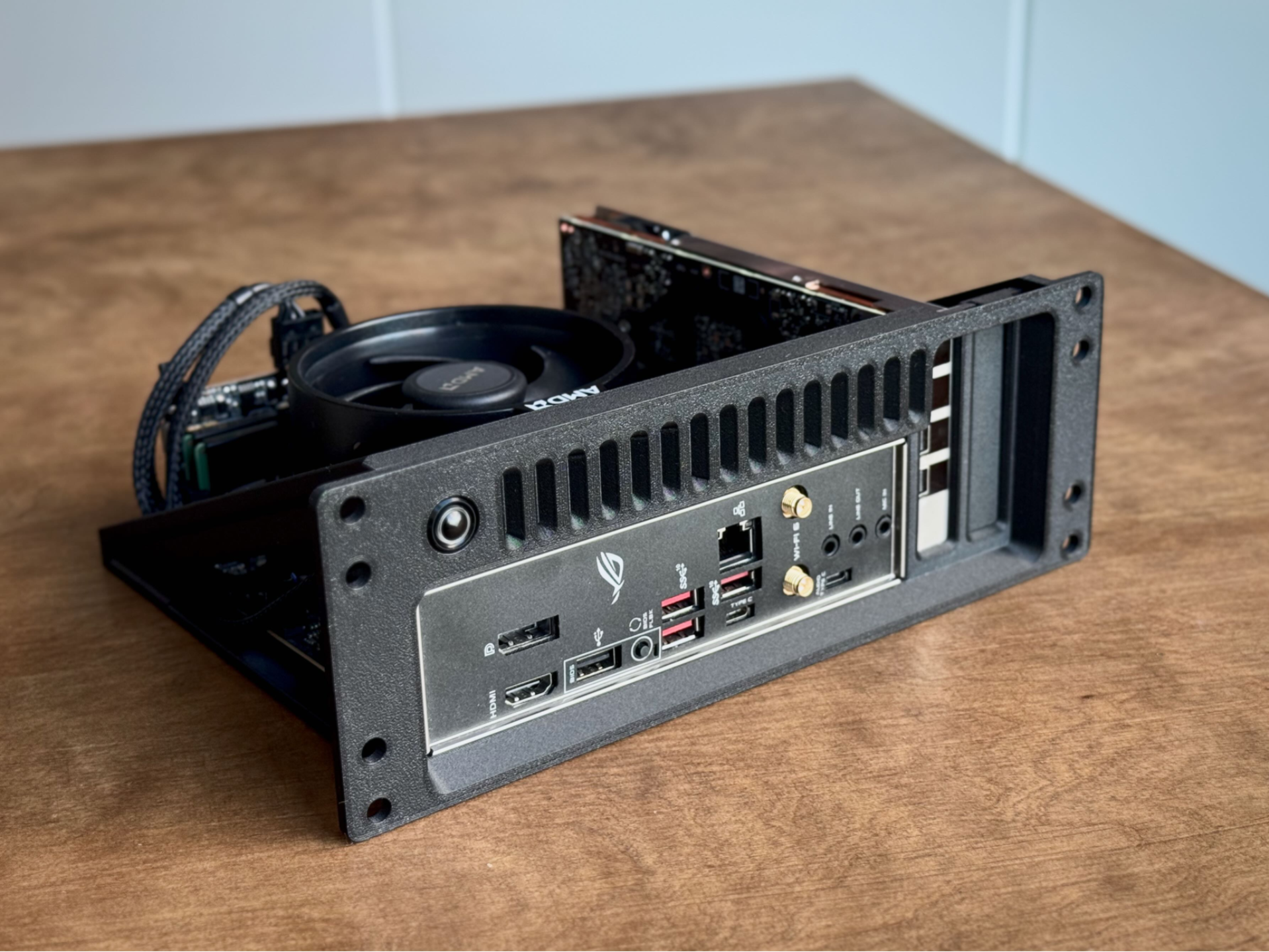 2U mini ITX motherboard 10"rack panel with PCIe