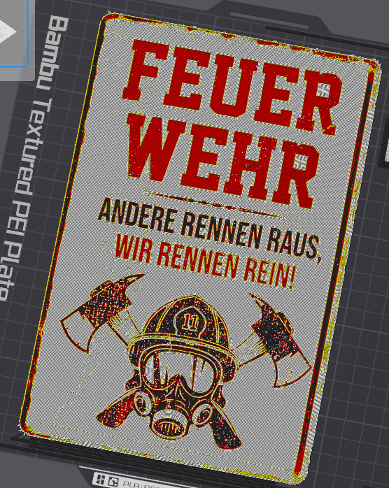 Feuerwehr, andere rennen raus ... Hueforge