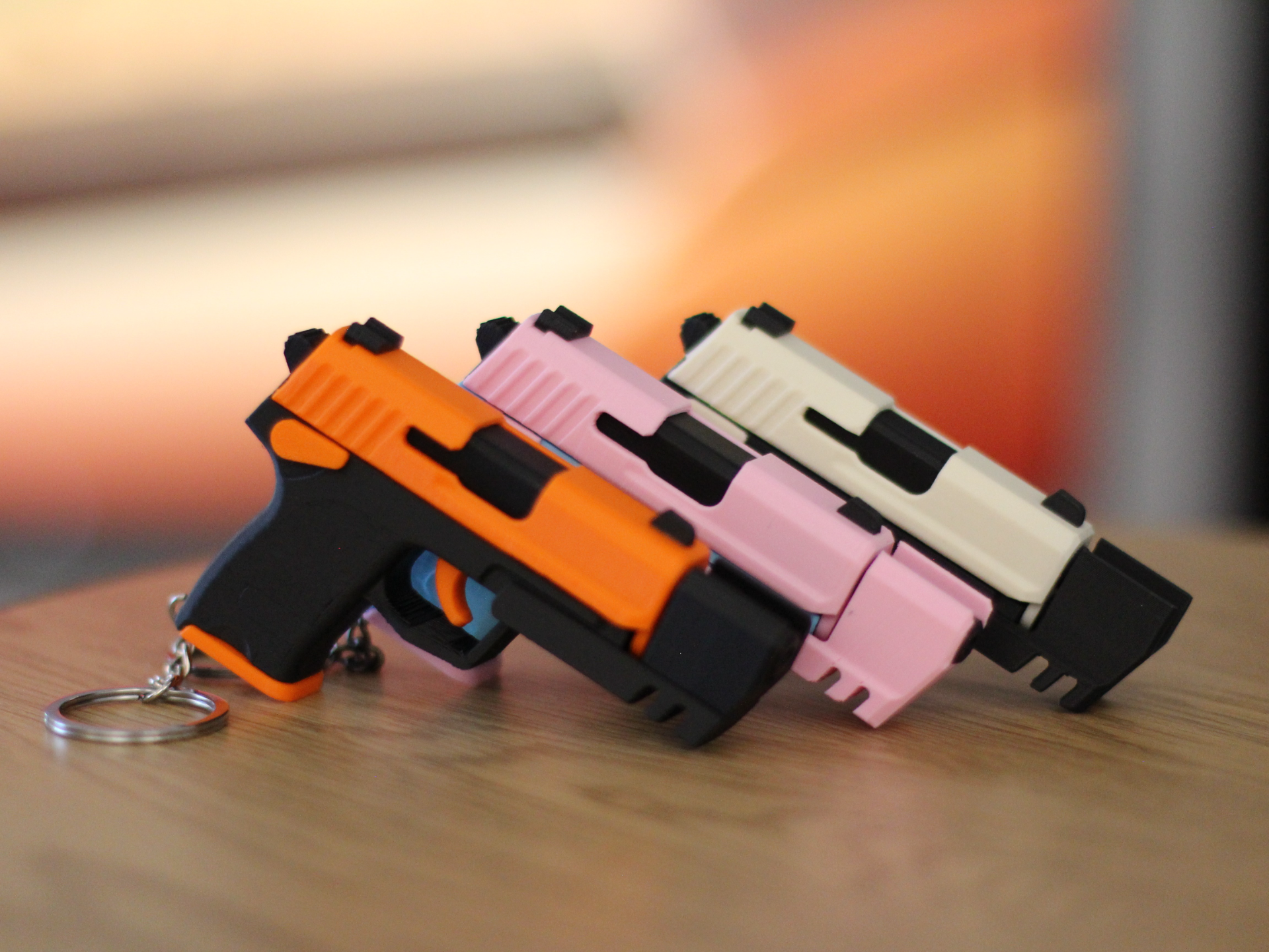 HK USP Match Fidget Keychain – Slide-Action Toy