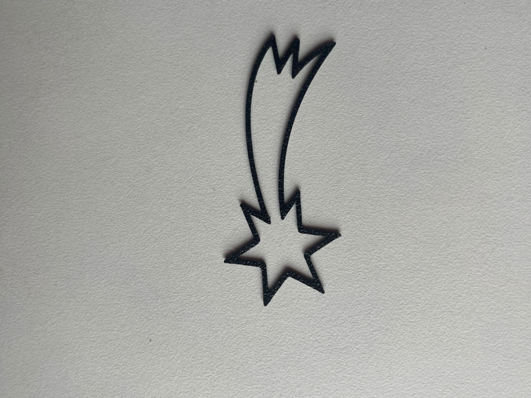 Shooting star wall art