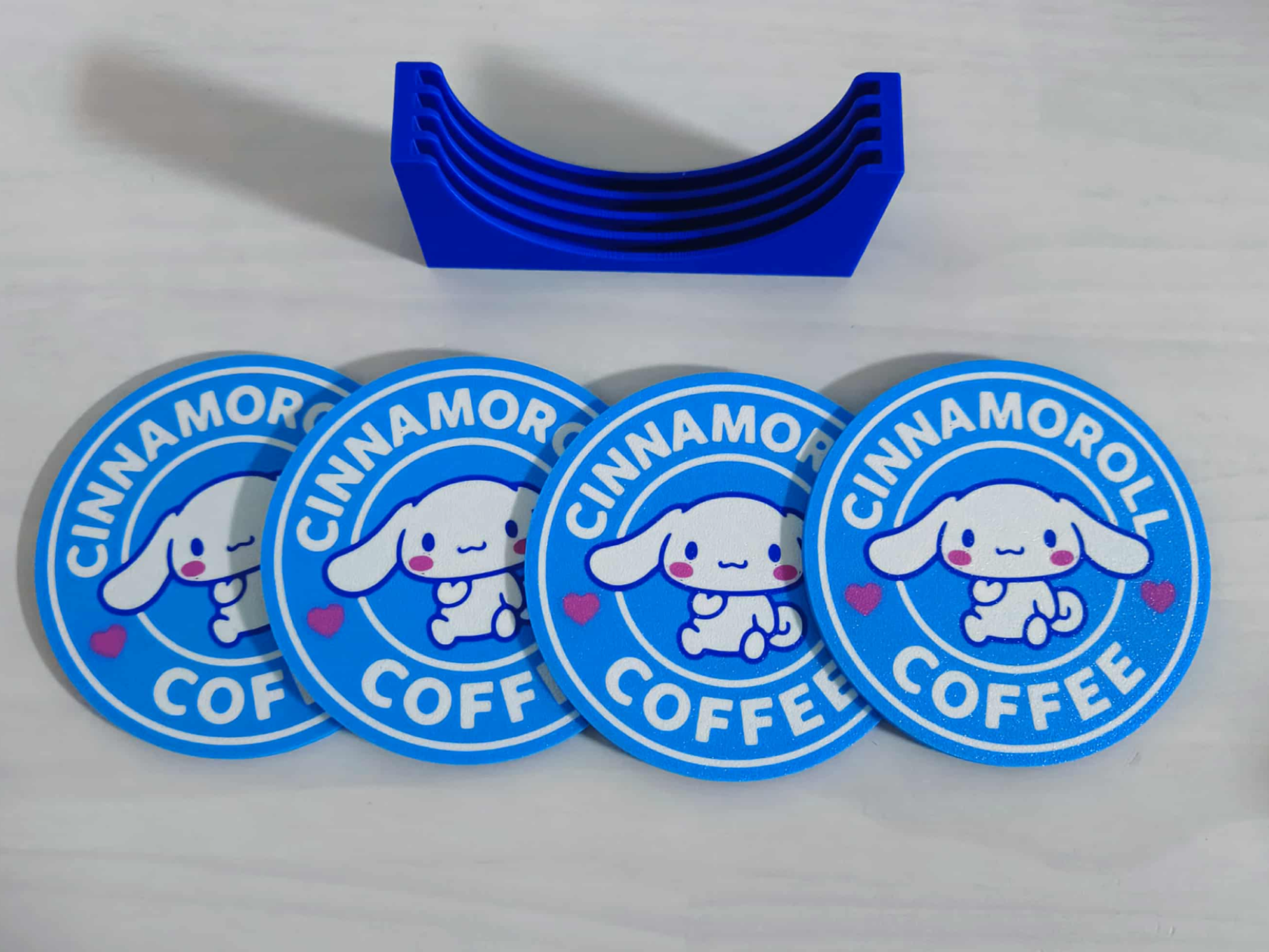 Cinnamoroll Coffee Coaster Set with Stand
