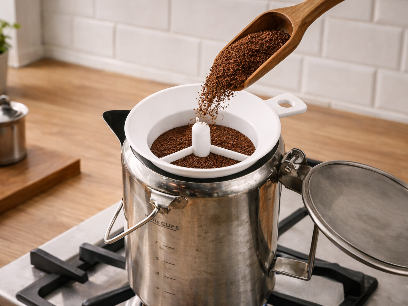 Perkolator Einfüllhilfe