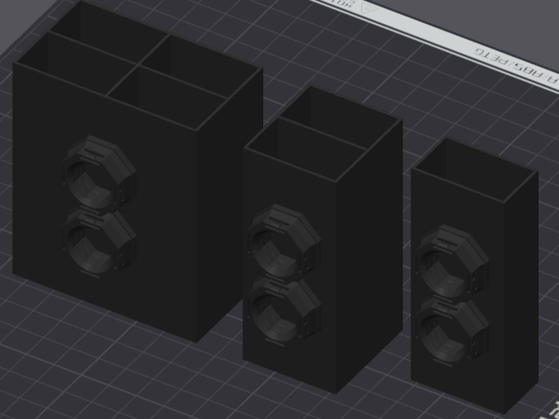Folding ruler holder for multiboard (1, 2 or 4)