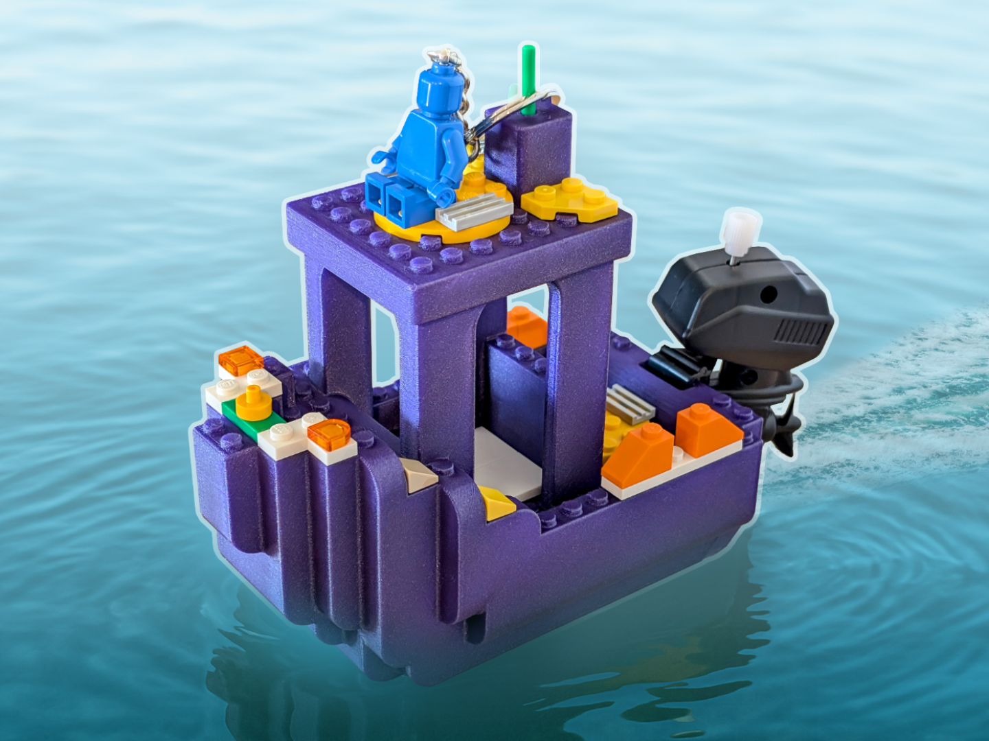Floating Brick Benchy (Kit 010 & Brick Compatible)