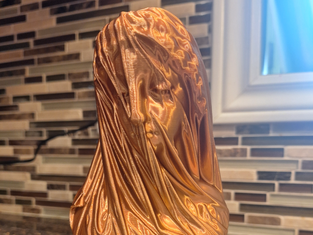 The Veiled Virgin by Giovanni Strazza Replica