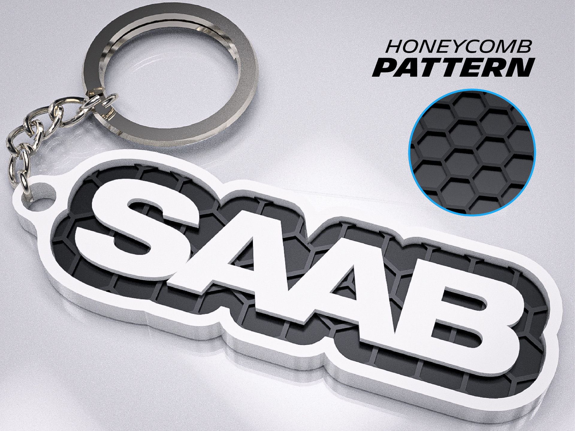 Saab Keychain