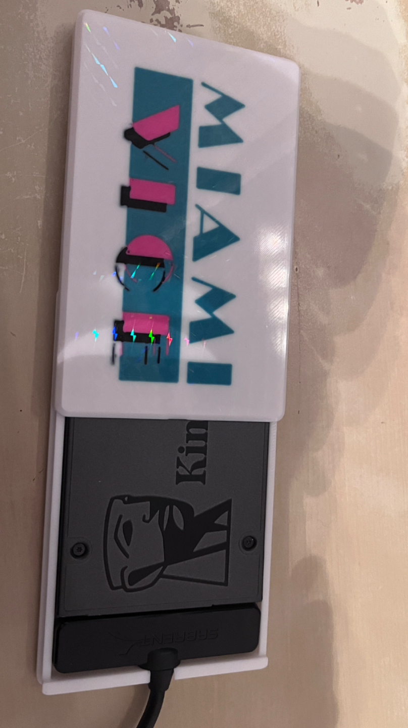 External SSD Enclosure case - Miami Vice