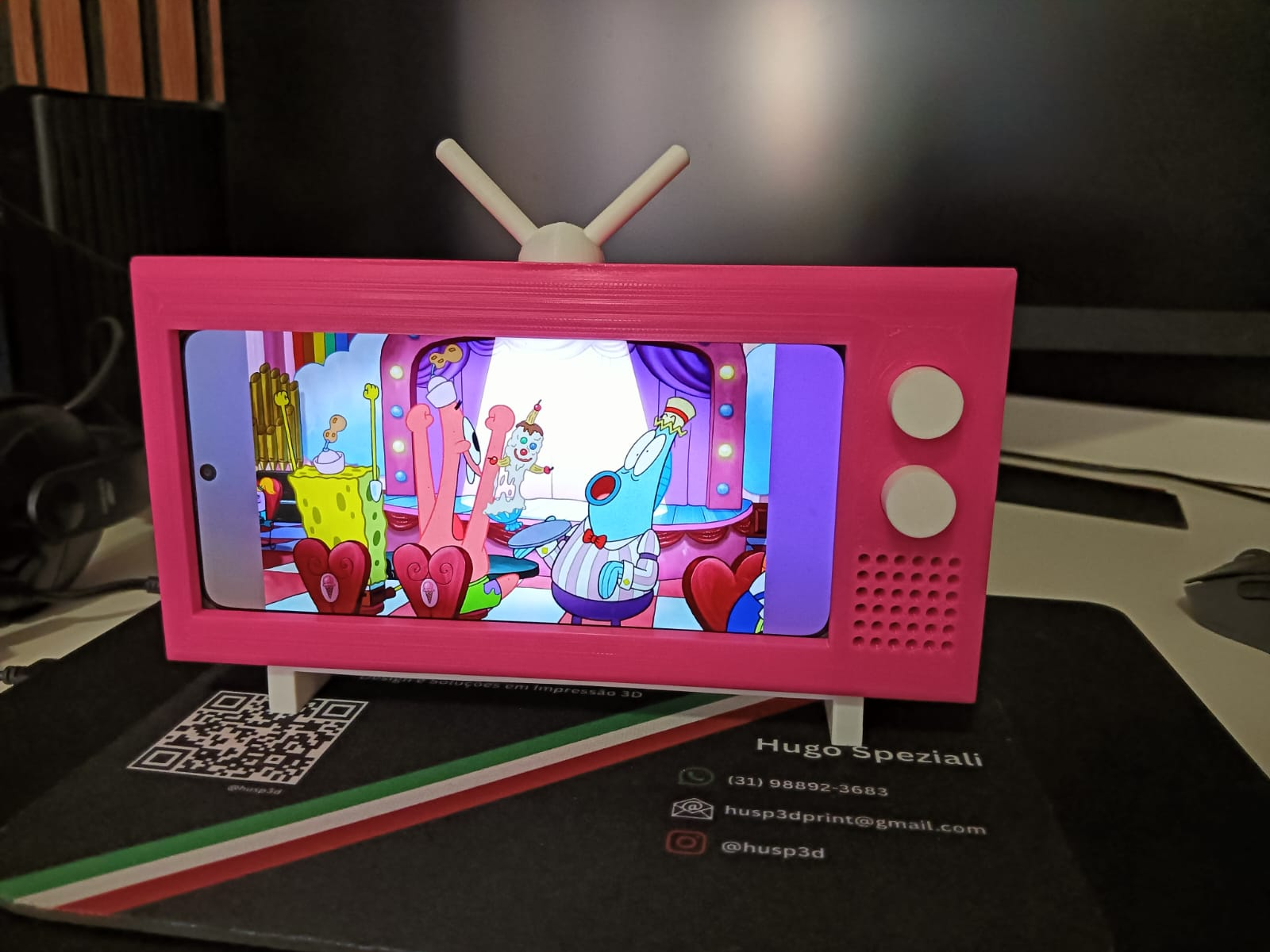 Husp3D - Mini TV Suporte Celular - v1.0