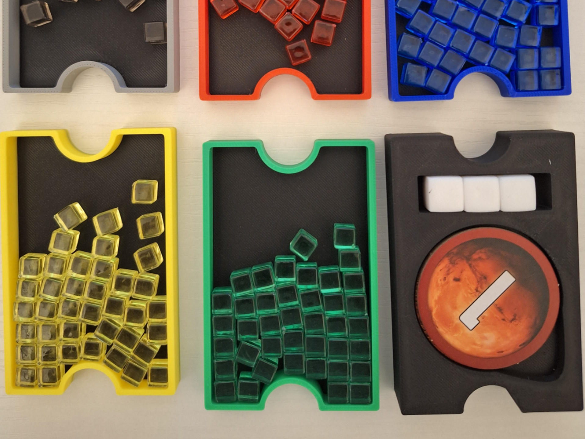 Card holders + component trays - Terraforming Mars