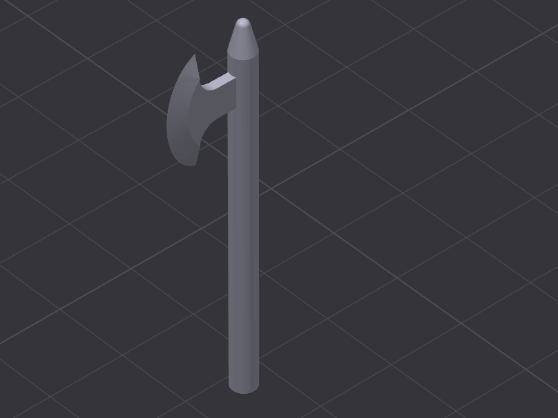 Minifig Weapon Halberd - Axe 3848