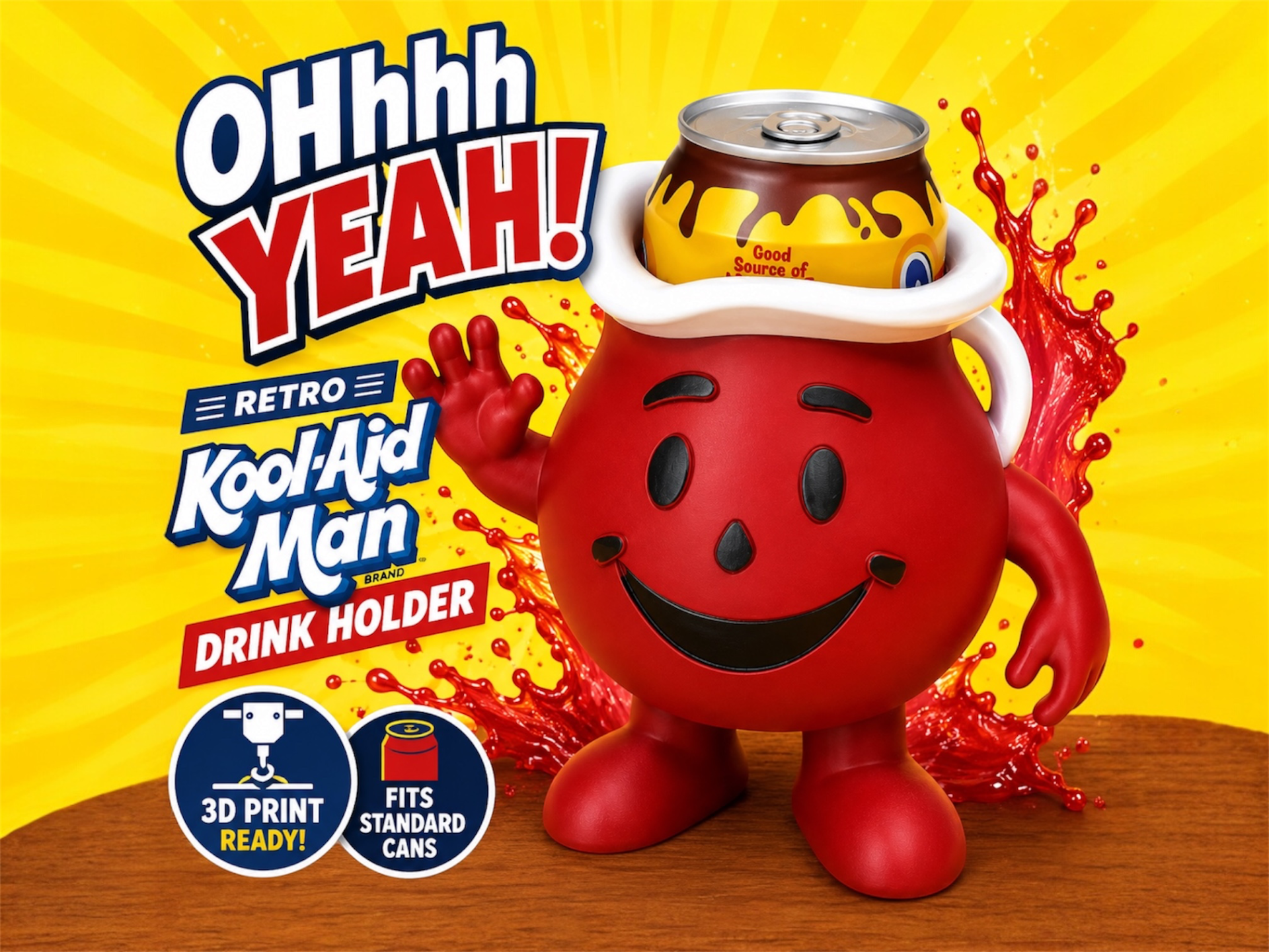 Ohhh Yeah! Retro Drink Holder