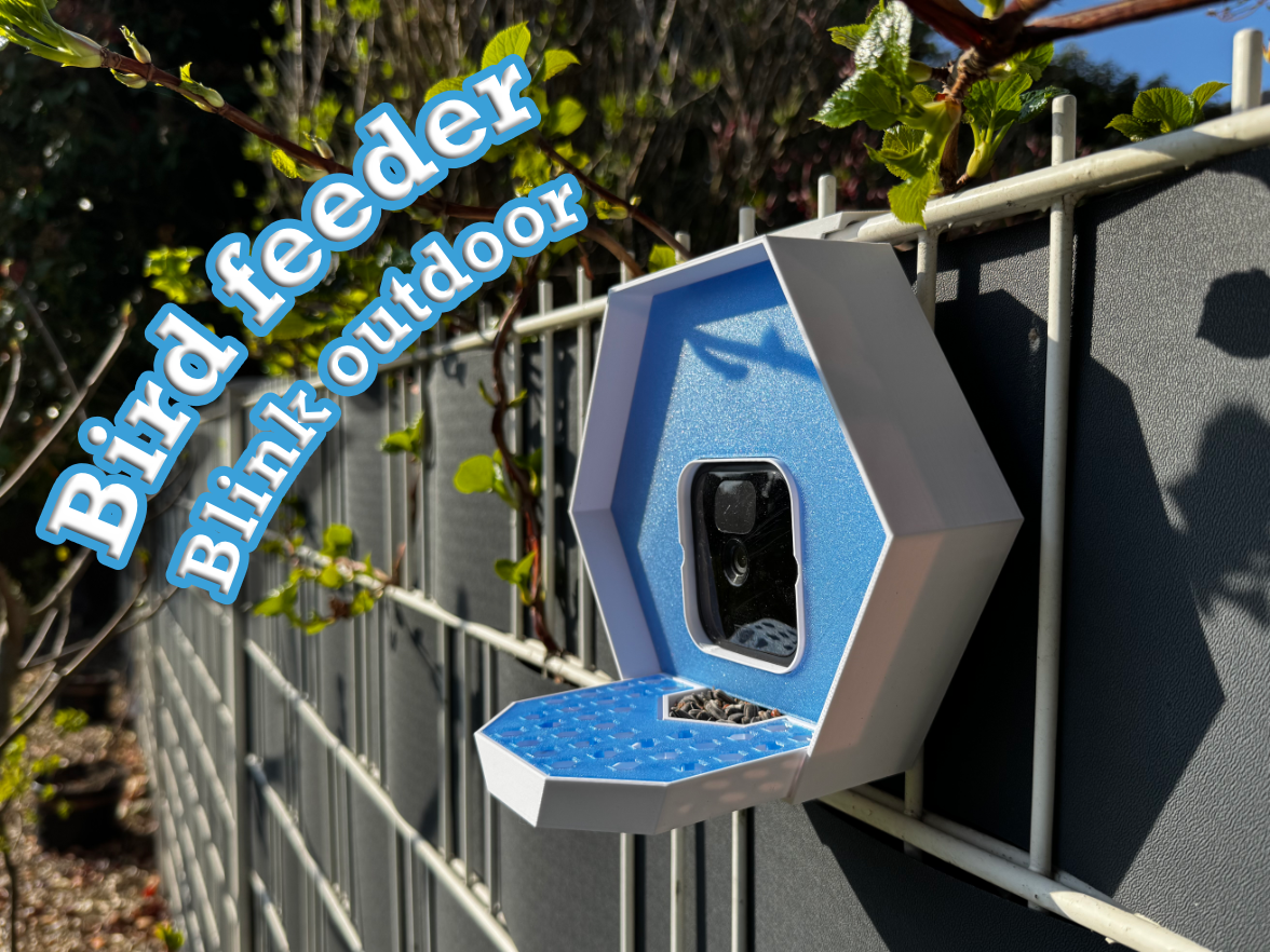 Vogel Futterhaus mit Blink Outdoor