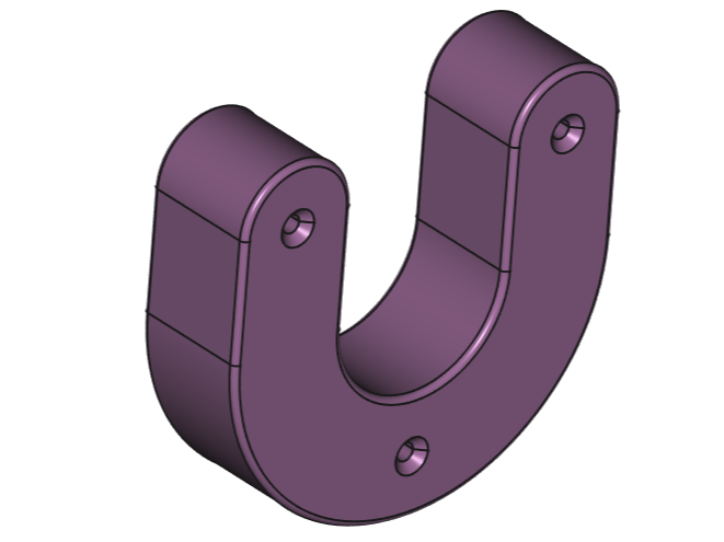 Halter für Garderobenstange