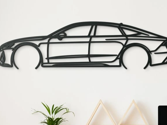 3D Wall Art Audi RS7