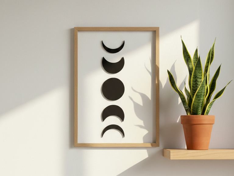 Moon Phases - Minimalist Wall Decor