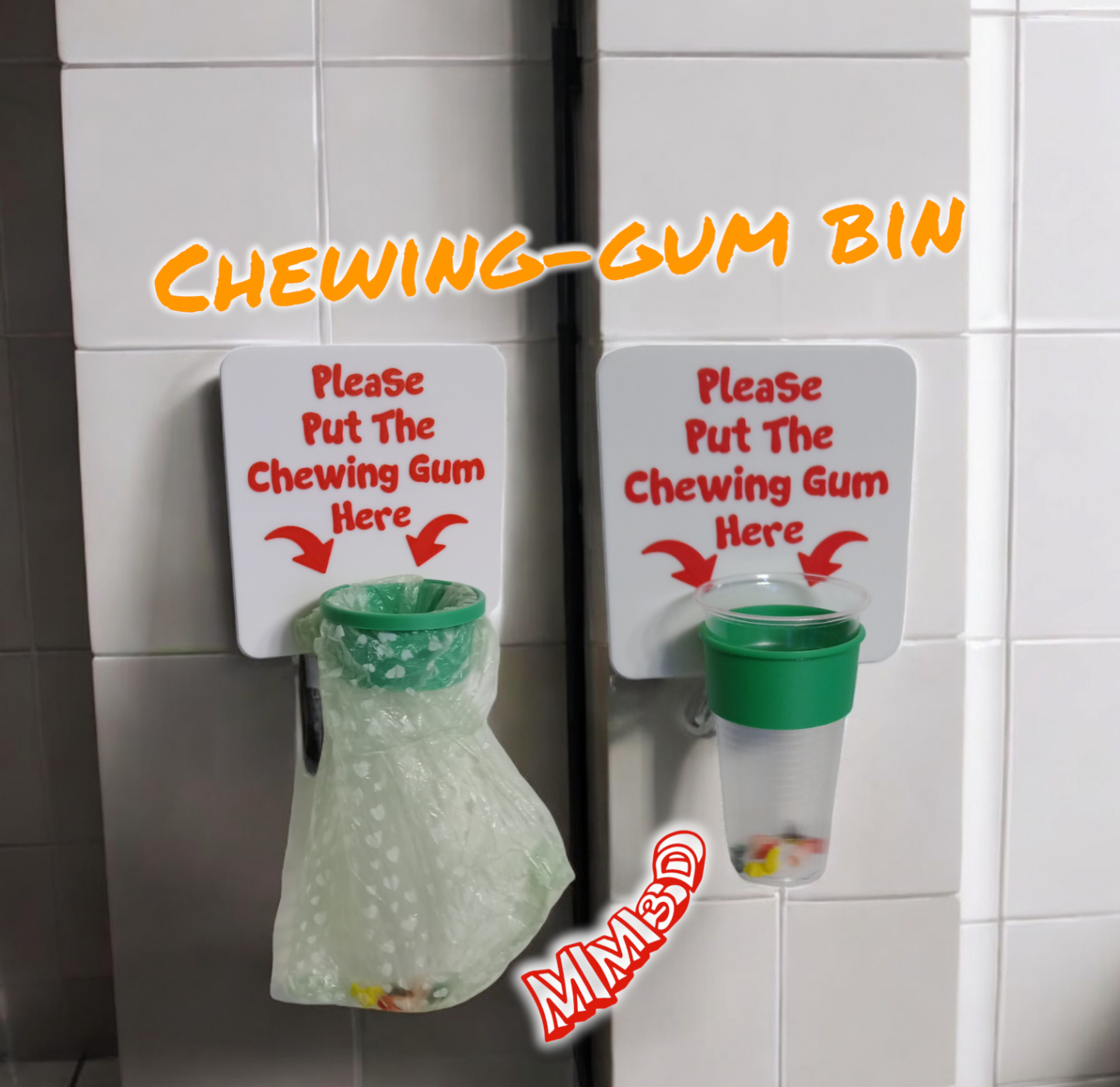 Chewing Gum Bin Trash