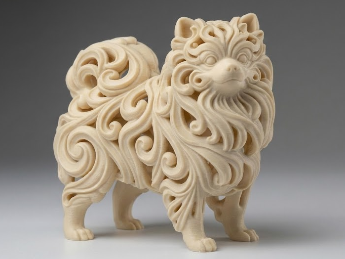 Escultura ornamental de pomerania
