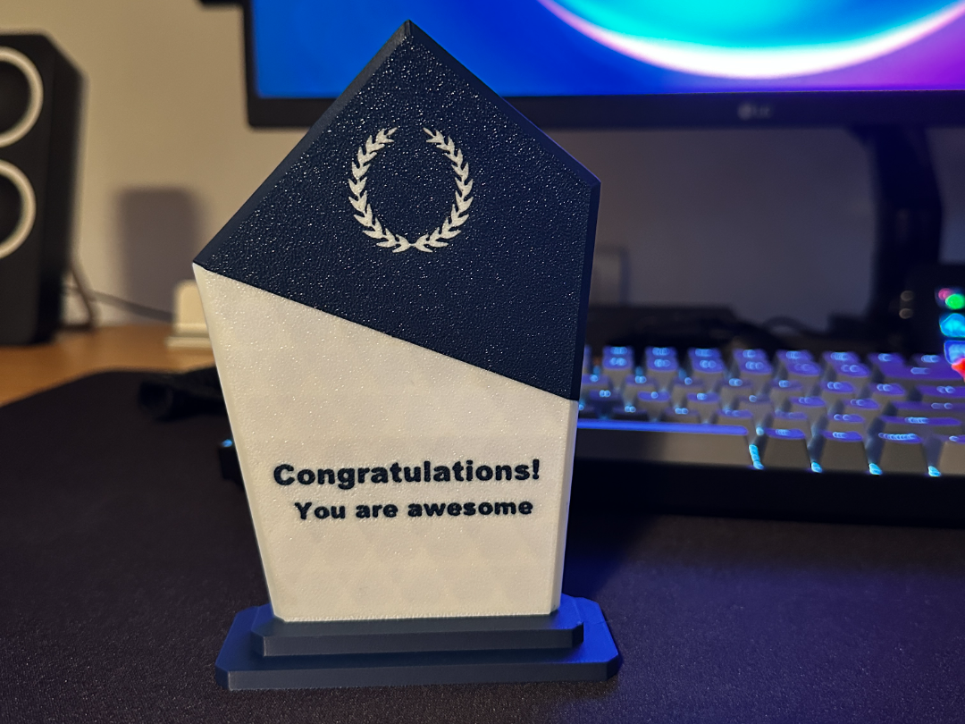 Customisable awesome award