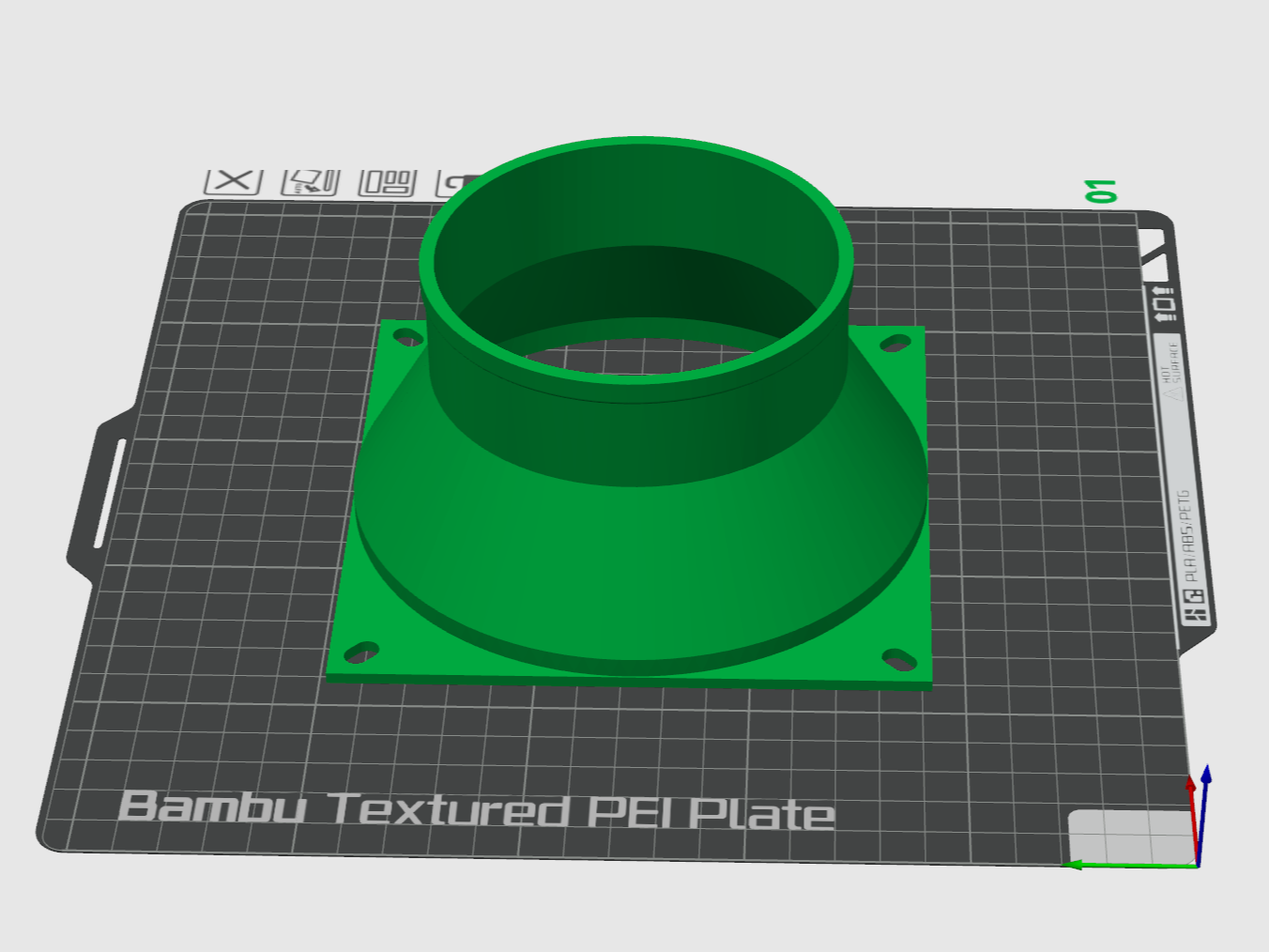 140MM Exhaust Fan to 4 Inch Adapter