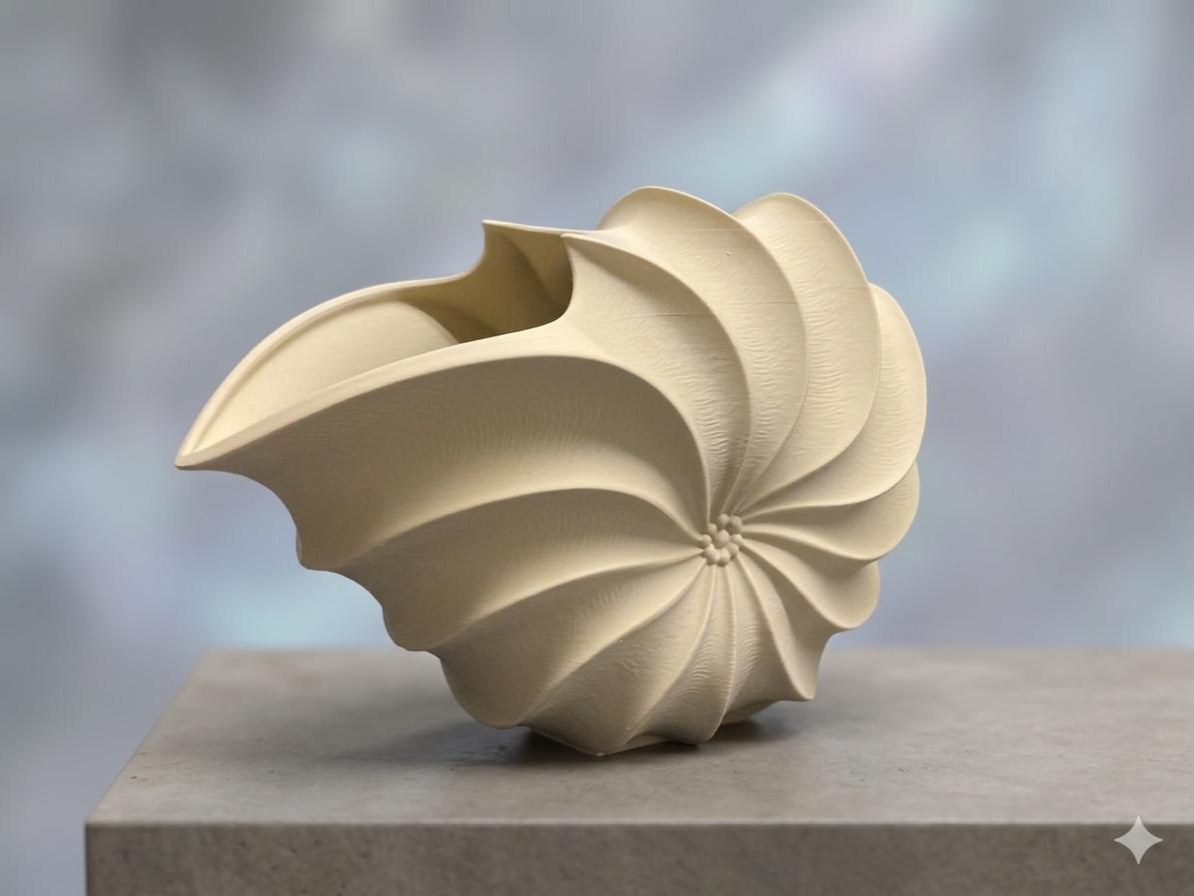 MODERN SHELL VASE