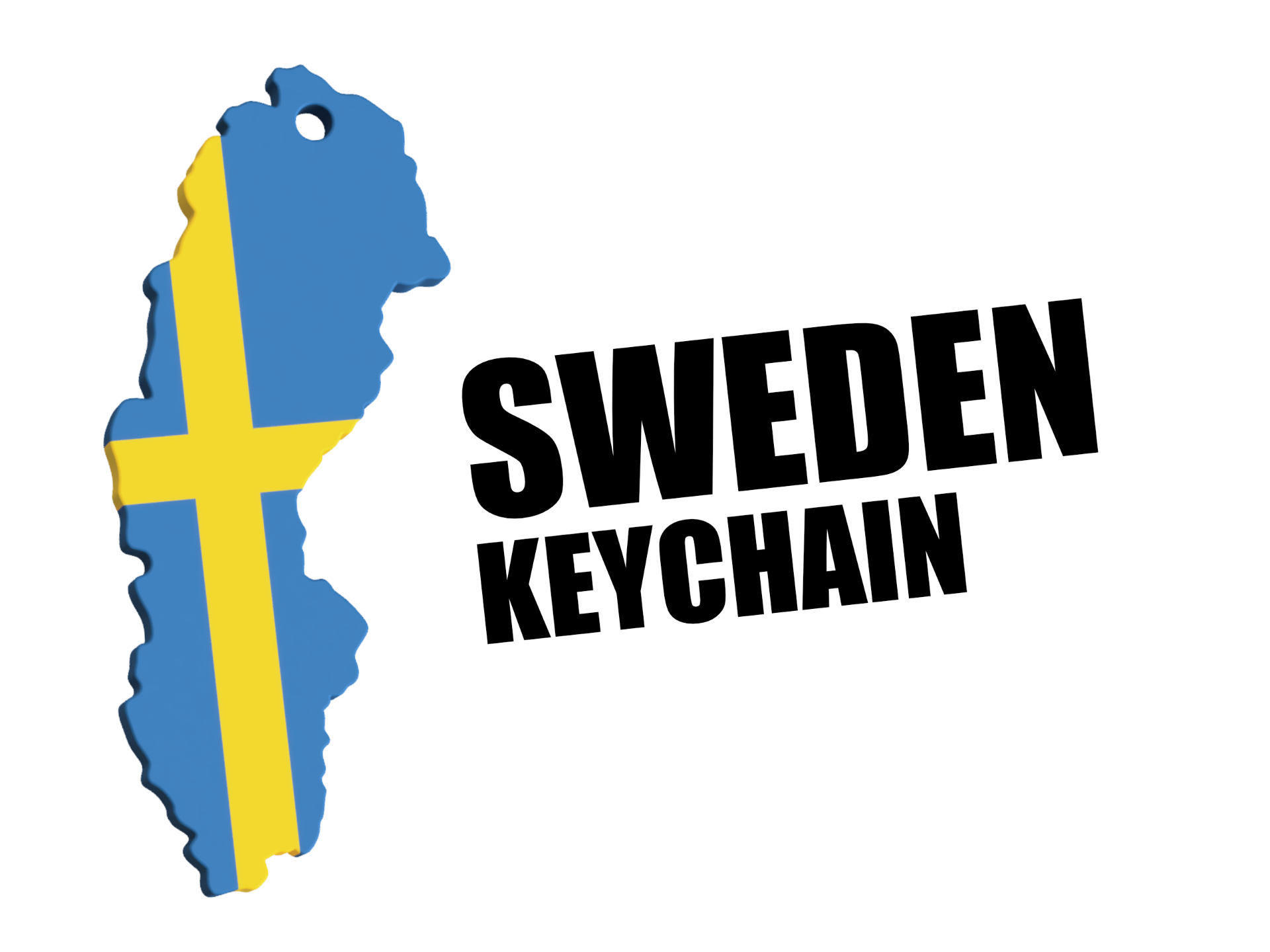 Sweden Keychain