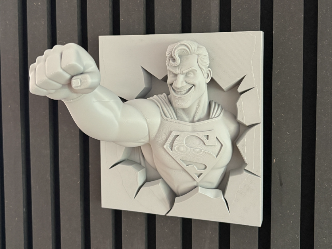 Superman relief fist bump
