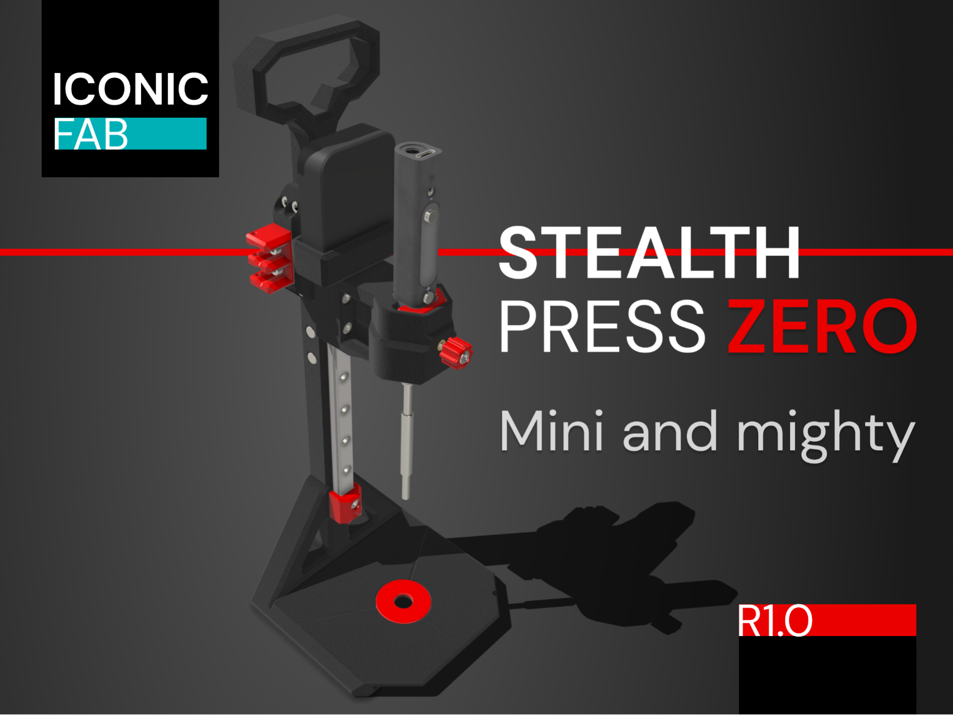 Stealth Press ZERO (Small Heat Set Insert Press)