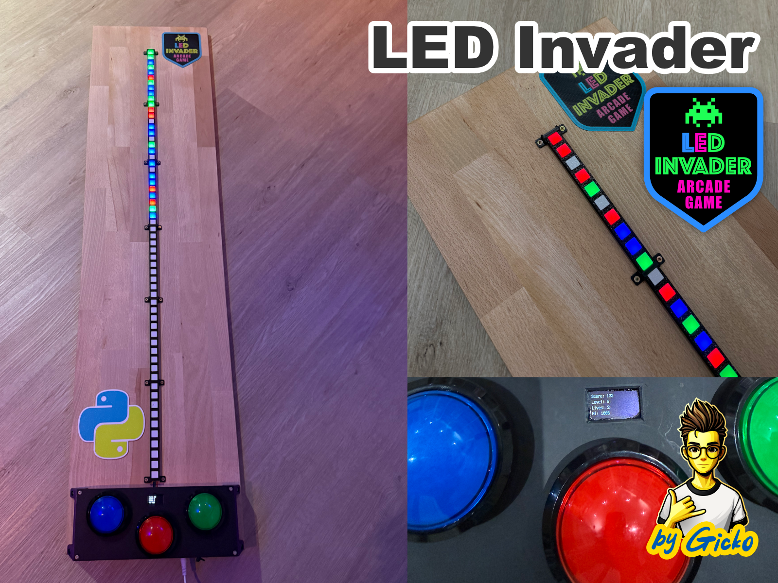 LED Invader – 1D-Arcade-Game