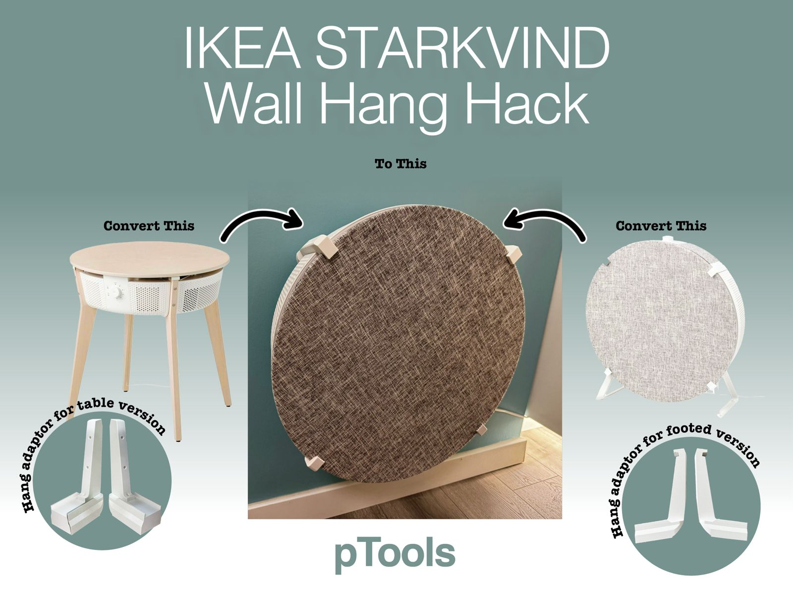 IKEA STARKVIND Wall Hang Hack – by pTools