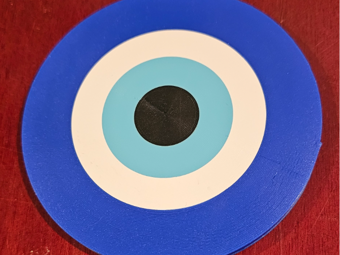 Trini Evil Eye Protection Coaster