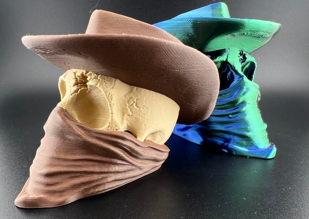 "The Outlaw" cowbow Skull outlaw skull